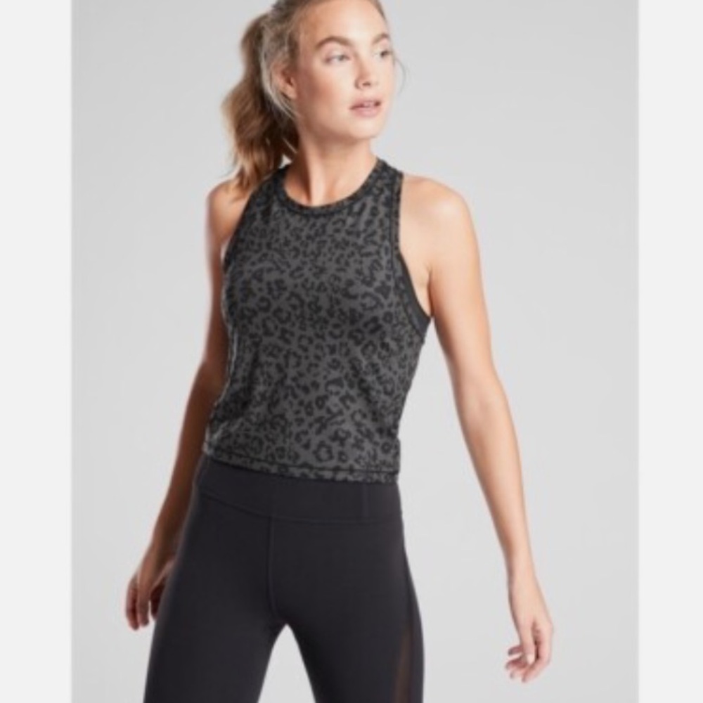 ATHLETA LEOPARD SHANTI
CROP TANK